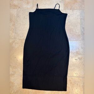 Good American Women’s Black Scuba 
Midi Dress-  New With Tags